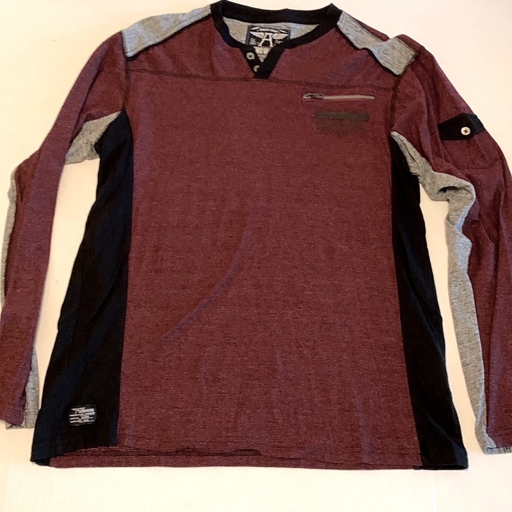Mens long sleeve trendy t shirt